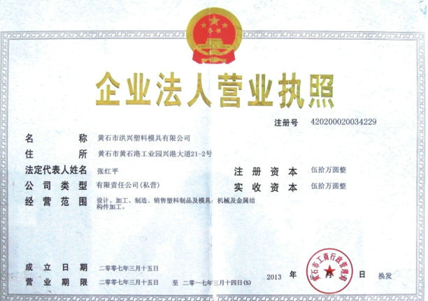 The business license